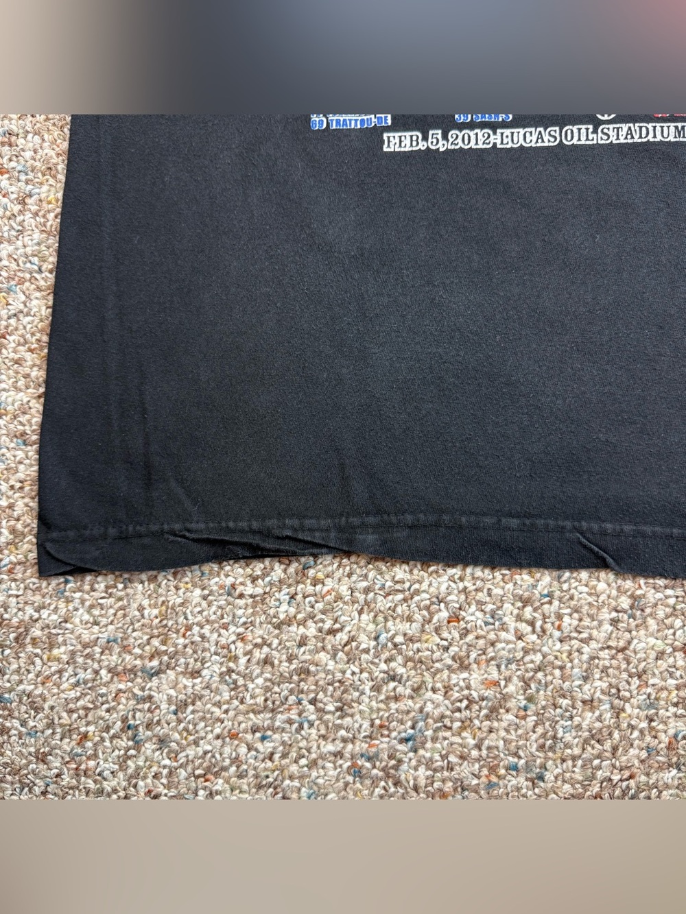 Super Bowl XLVI New York Giants Beat Patriots 2-Sided 2012 Football t-shirt L - Picture 14 of 16